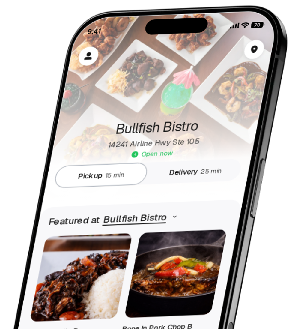 Bullfish Bistro app preview