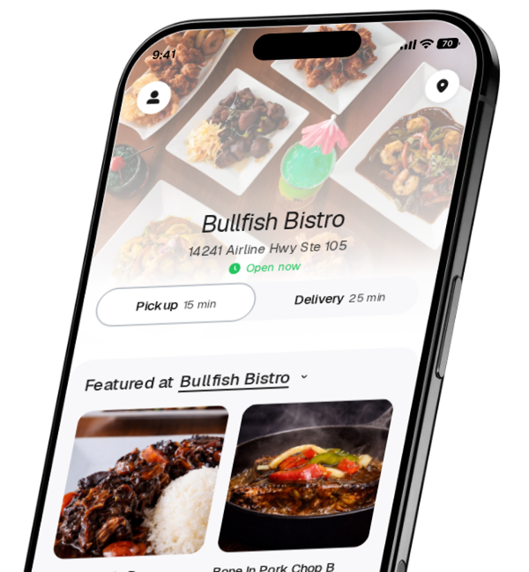 Bullfish Bistro app preview